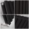 Design Heizkörper Vertikal Schwarz 1780mm x 590mm 2335W (doppellagig) - Revive