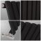 Design Heizkörper Vertikal Schwarz 1600mm x 472mm 1121W (einlagig) - Revive