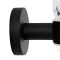 Nox Wandhalter mit Glas Mattschwarz