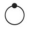 Nox Mattschwarzer Handtuchring
