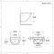Wand-Handwaschbecken 530mm x 440 mm Weiß 1 Hahnloch - Ashbury