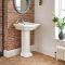 1-Loch Stand-Waschbecken mit Säule 605mm x 470mm - Chester