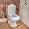 2-Loch Stand-Waschbecken mit Säule und Stand-Toilette Set - Chester
