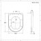 Abnehmbarer WC-Sitz mit Absenkautomatik – Schwarz – Nox
