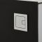 Saru Sanitärmodul H 822mm Schwarz für Stand-WC
