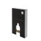 Saru Sanitärmodul H 822mm Schwarz für Stand-WC