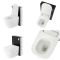 Hirayu Japanisches Stand Dusch-WC mit Saru Sanitärmodul H 822mm Schwarz