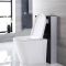 Saru Sanitärmodul H 822mm Schwarz für Stand-WC