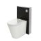 Saru Sanitärmodul H 822mm Schwarz für Stand-WC