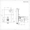 Alswear Stand-WC mit Saru Sanitärmodul H 822mm Weiß