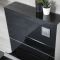 Nox Stand-Toilette mit Saru Sanitärmodul, Schwarz, inkl. Spülkasten