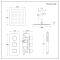 Duschsystem mit Thermostat – mit 300mm x 300mm Duschkopf und Handbrauseset - Chrom – Kubix