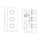 Duschsystem mit Thermostat – mit schmalem Duschkopf und Handbrauseset - Chrom - Kubix