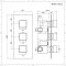 Duschsystem mit Thermostat und Umsteller– mit schmalem Wasserfall-Duschkopf und Handbrauseset - Chrom – Kubix