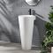 Standwaschbecken, rund - 398mm x 498mm, mit 1 Hahnloch – Covelly