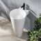 Standwaschbecken, rund - 398mm x 498mm, mit 1 Hahnloch – Covelly