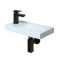 Rechteckiges Hängewaschbecken 440mm x 235mm (1 Hahnloch) | Auswahl an Armatur, Siphon & Ablauf - Sandford