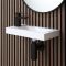 Rechteckiges Hängewaschbecken 440mm x 235mm (1 Hahnloch) | Auswahl an Armatur, Siphon & Ablauf - Sandford
