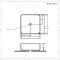 Aufsatzwaschbecken, quadratisch – 400mm x 400mm, ohne Hahnloch - Milton