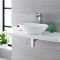 Aufsatzwaschbecken, oval – 520mm x 320mm, ohne Hahnloch - Kenton