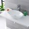 Aufsatzwaschbecken, oval – 520mm x 320mm, ohne Hahnloch - Kenton