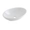 Aufsatzwaschbecken, oval, 520mm x 320mm - mit Unterputz-Einhebelmischer - Kenton