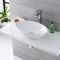 Aufsatzwaschbecken, oval – 520mm x 320mm, ohne Hahnloch - Kenton