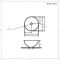 Aufsatzwaschtisch aus Keramik Rund Steingrau 280mm H120mm - Witton