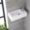 Hängewaschbecken, rechteckig – 450mm x 250mm, mit 1 Hahnloch - Sandford