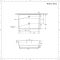 Eckiges Hängewaschbecken Weiß 600mm x 420mm mit Handtuchhalter Chrom - Sandford