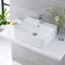 Aufsatzwaschbecken, rechteckig, 520mm x 420mm - mit Wasserfall-Einhebelmischer - Exton