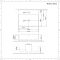 Aufsatzwaschbecken, rechteckig – 520mm x 420mm, mit 1 Hahnloch – Exton