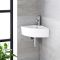 Hängewaschbecken, Eckeinbau – 460mm x 320mm, mit 1 Hahnloch – Belstone