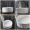 Geriffeltes Aufsatzwaschbecken 370mm – Rund - Florence