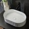 Geriffeltes Aufsatzwaschbecken 490mm x 310mm – Oval - Florence