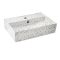 Rechteckiges Terrazzo-Effekt Aufsatzwaschbecken 500mm x 350mm (1 Hahnloch) - Sandford