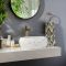 Rundes Terrazzo-Effekt Aufsatzwaschbecken 360mm (ohne Hahnloch) - Alden