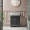 Traditioneller Waschtischunterschrank mit Waschbecken 570mm (Farbe wählbar) | Farbe & Design der Griffe wählbar - Thornton