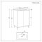 Waschtischunterschrank mit Waschbecken 610mm - Farbe und Griffe wählbar – Edge