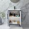 Waschtischunterschrank mit Waschbecken 610mm - Farbe und Griffe wählbar – Edge