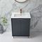 Waschtischunterschrank mit Waschbecken 610mm - Farbe und Griffe wählbar – Edge