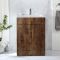 Waschtischunterschrank mit Waschbecken 600mm (Farbe wählbare) - Farbe und Design der Griffe wählbar – Cluo