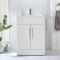 Waschtischunterschrank mit Waschbecken 600mm (Farbe wählbare) - Farbe und Design der Griffe wählbar – Cluo