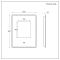 Moderner Wandspiegel mit LED- Beleuchtung 600mm x 800mm - Dawson