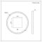 Runder Wandspiegel mit LED- Beleuchtung 600mm | Chrom - Camila