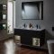 Milano Bexley - Modern 1200mm Wall Hung Open Shelf Vanity Unit with Double Basin- Choice of Finish and LED