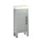 Waschtischunterschrank 400mm & WC-Einheit Hellgrau mit Richmond-Stand-WC | Farbe und Design der Griffe wählbar - Warwick