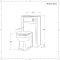 Waschtischunterschrank 400mm & WC-Einheit Hellgrau mit Richmond-Stand-WC | Farbe und Design der Griffe wählbar - Warwick
