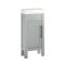 Waschtischunterschrank 400mm & WC-Einheit Hellgrau mit Covelly-Stand-WC | Farbe und Design der Griffe wählbar - Warwick