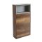 Hoxton - 600mm WC-Einheit mit Stand-Toilette - Dunkle Eiche